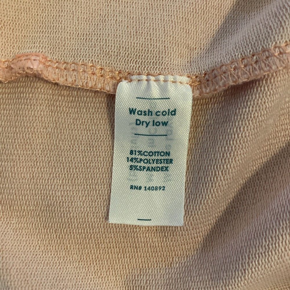 MARINE LAYER Dress Cassidy Wash Pink Raglan Cotton Sweatshirt Pullover Beach XS - Picture 9 of 10